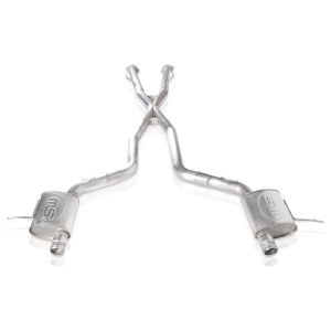 Jeep Grand Cherokee Trackhawk Performance Exhaust - Rear - Stainless Works - Catback System X-Pipe Turbo S-Tube Muffler Stock Exit - `18-`20